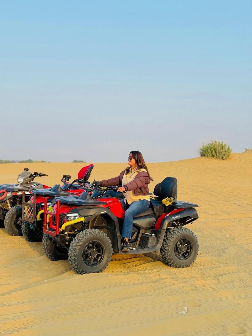 Quad biking on the open dunes