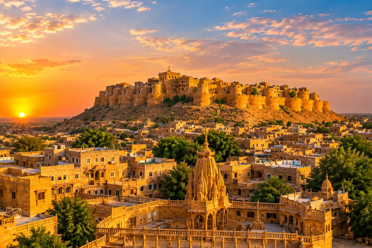 Jaisalmer landscape near the Thar Desert