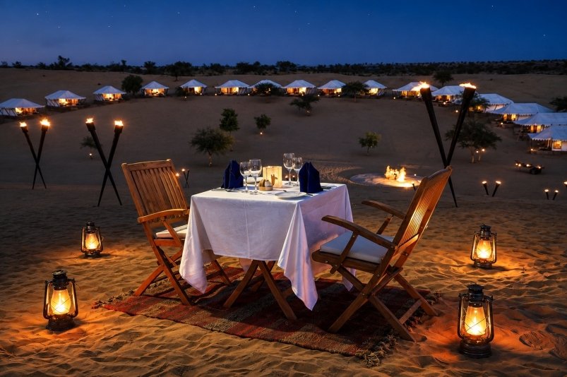 Private desert dinner